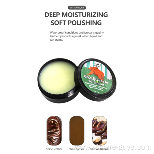 Waterproof grizzly oil Solid mink oil